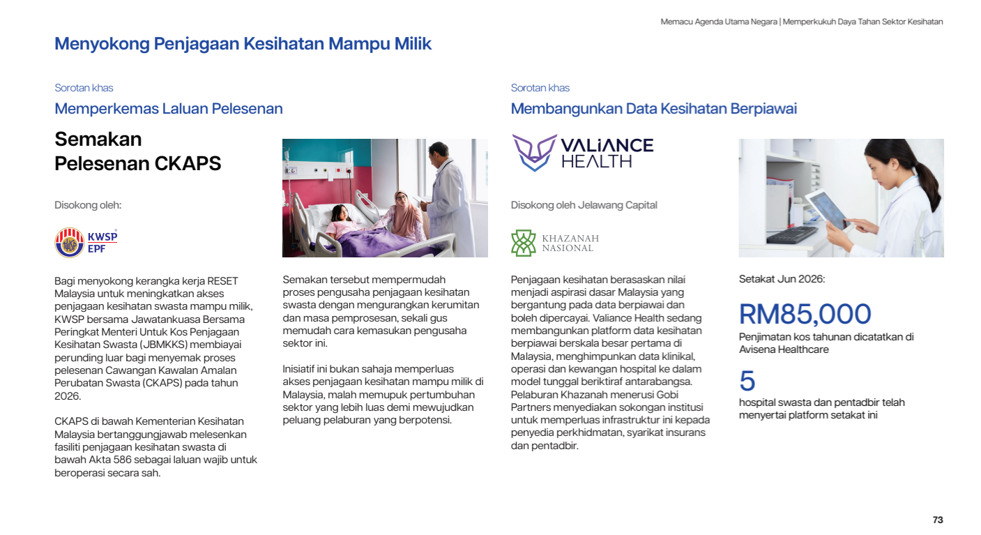 The GEAR-uP Report Card 2026, page 73: the Valiance Health feature story on building standardised health data.